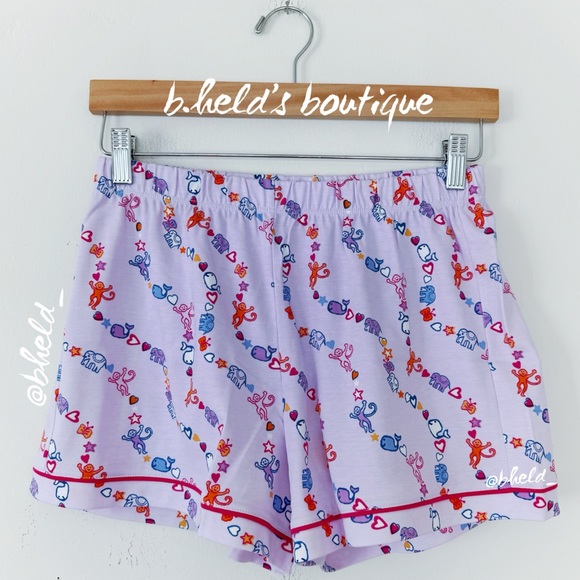 Roller Rabbit Icon Wave Polo Pajamas in Lavender Size Small Dreamland Day 6 NWT - Picture 11 of 16